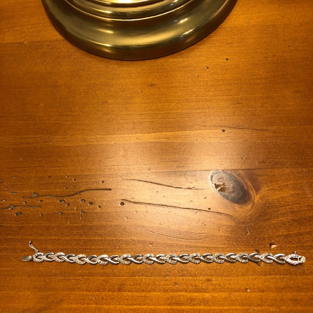 Silver tone braclet